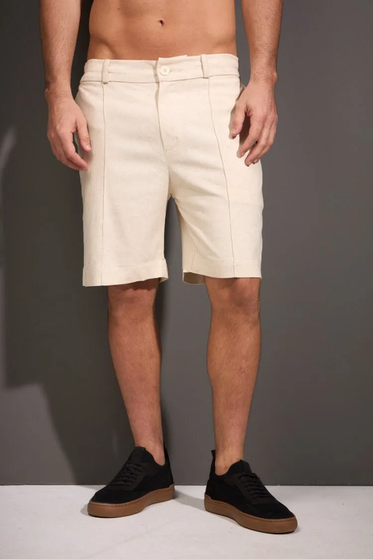 BERMUDA TRÓPICO 100% ALGODÃO - CRU