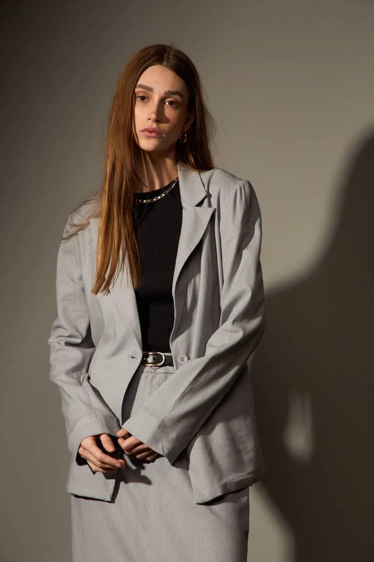 BLAZER ARENITO - CINZA