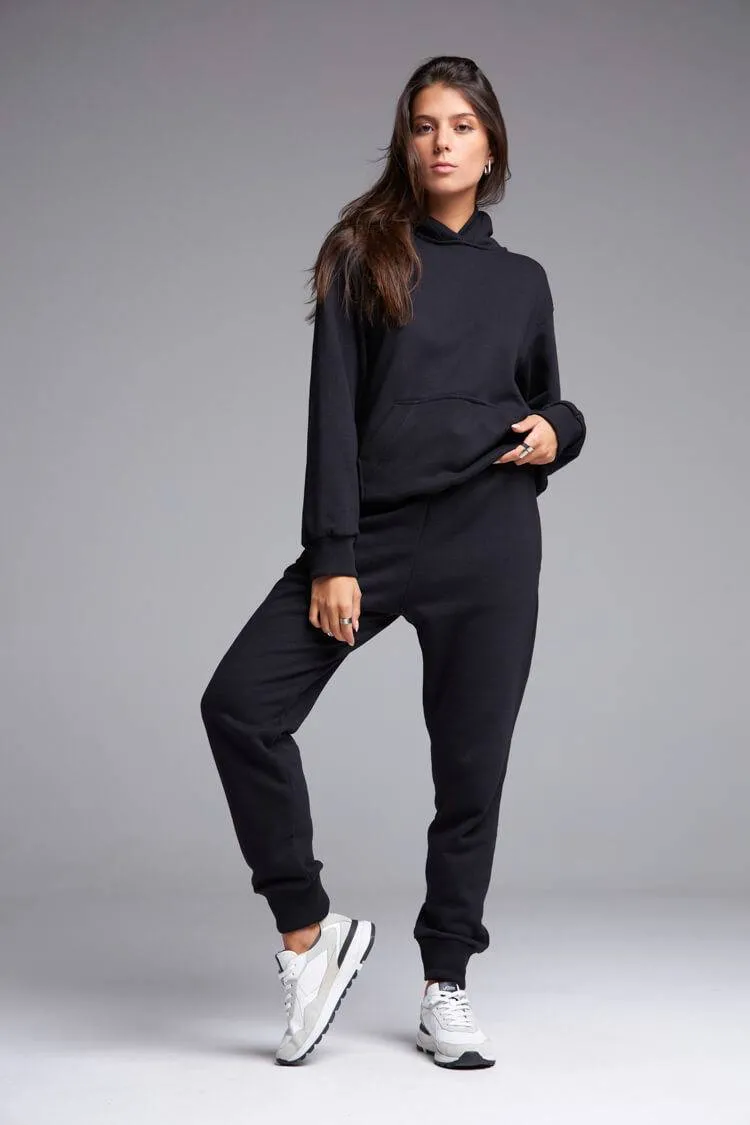 BLUSA MOLETOM ENDORFINA - PRETO