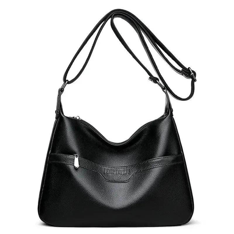 Bolsa de Couro Feminina Transversal