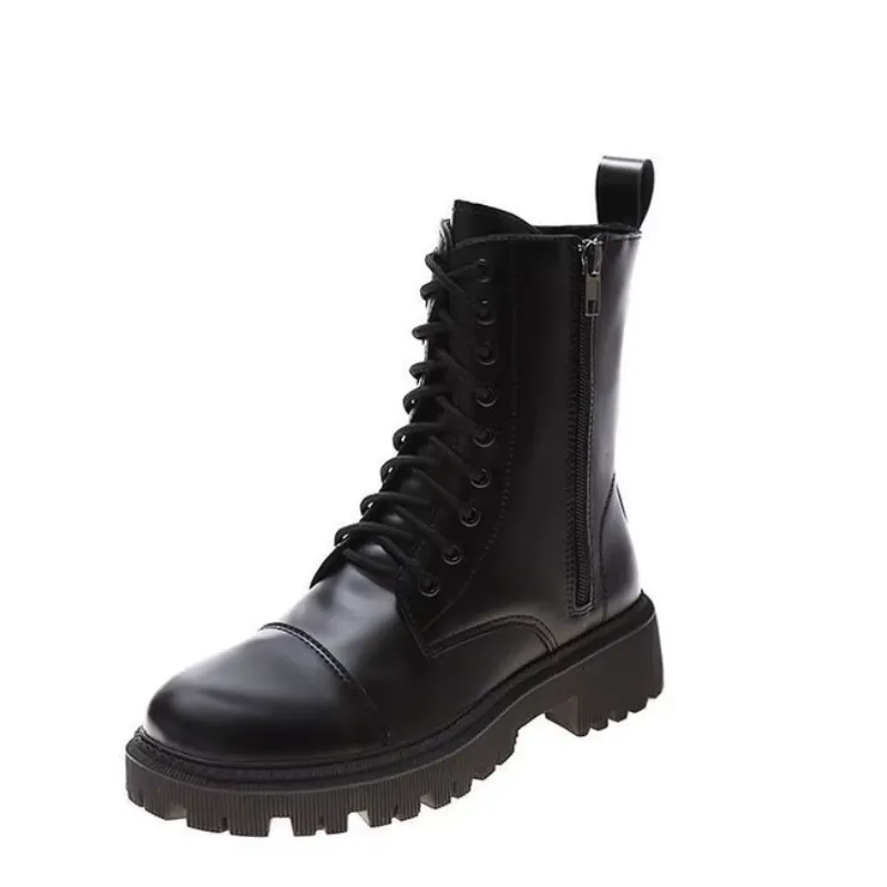 Bota Feminina Coturno Tratorado