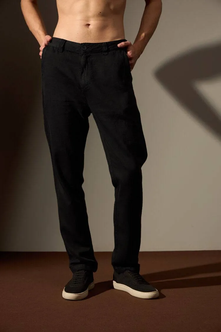 CALÇA CERRADO LINHO - PRETO