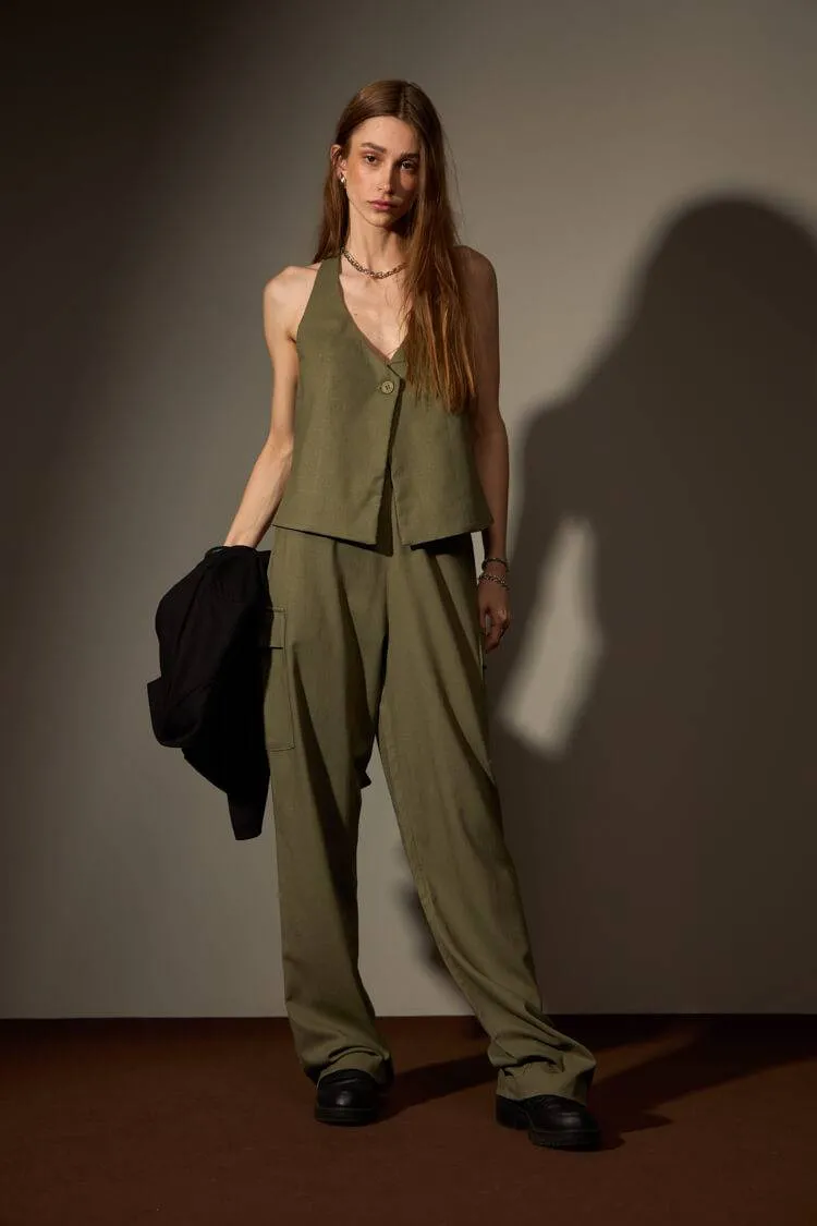 CALÇA CERRADO LINHO - VERDE