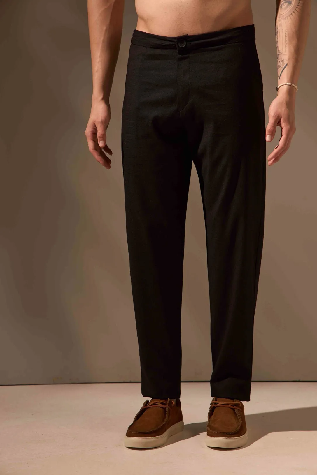 CALÇA FLOW LINHO - PRETO