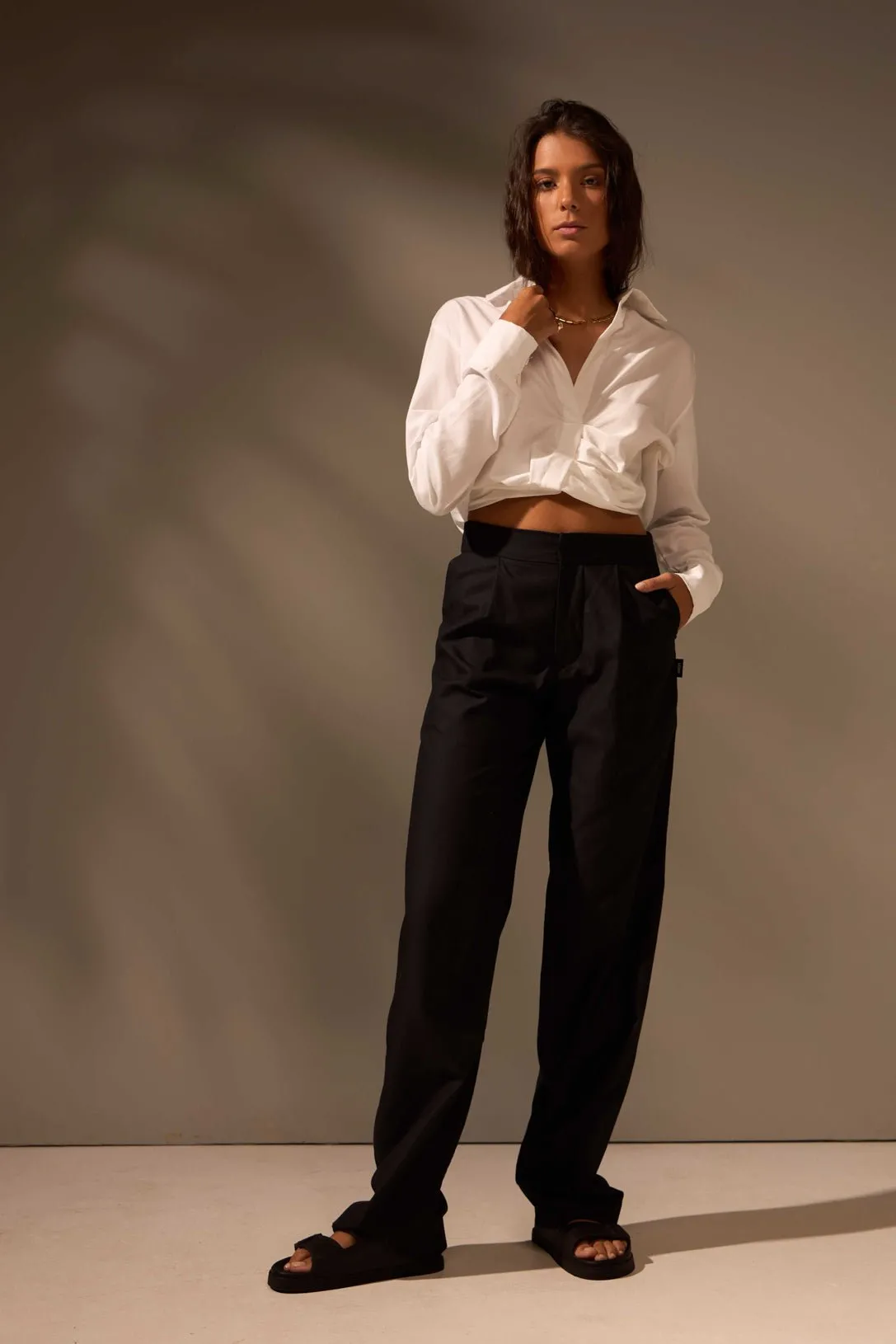 CALÇA ONDAS ALGODÃO - PRETO