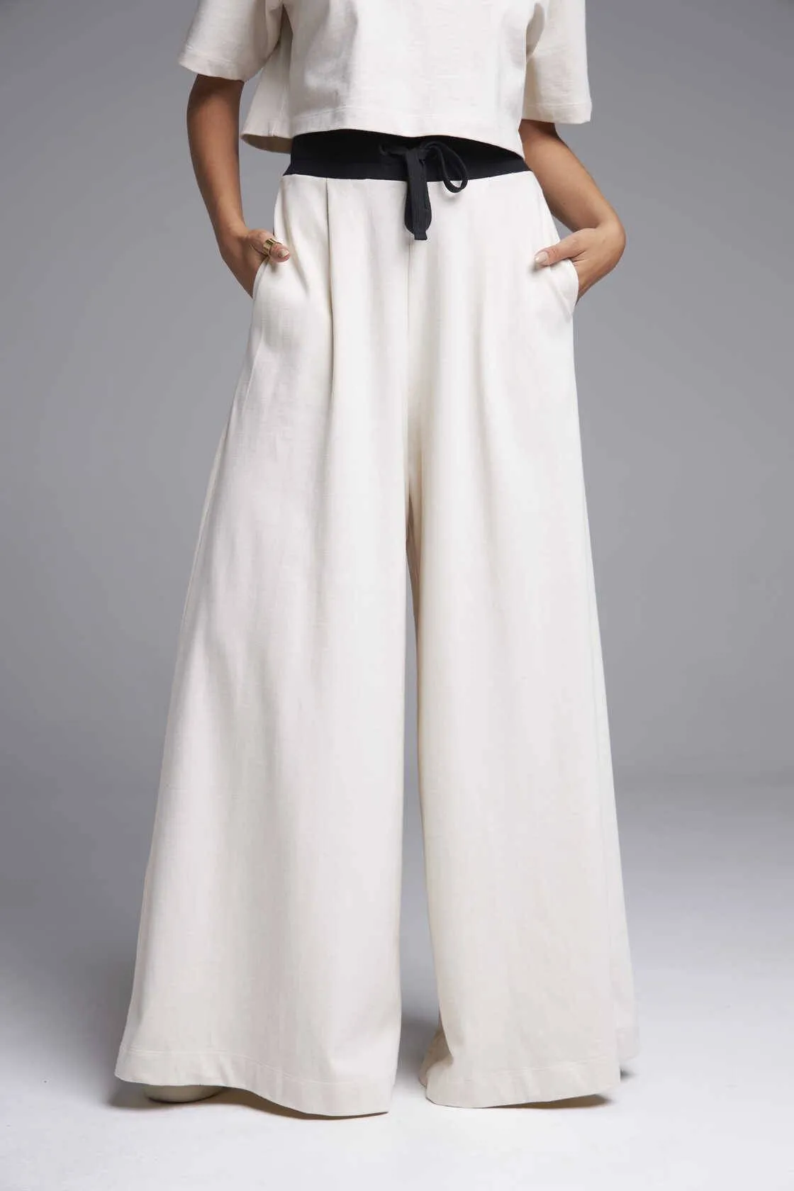 CALÇA PANTALONA HARMONIA - AREIA