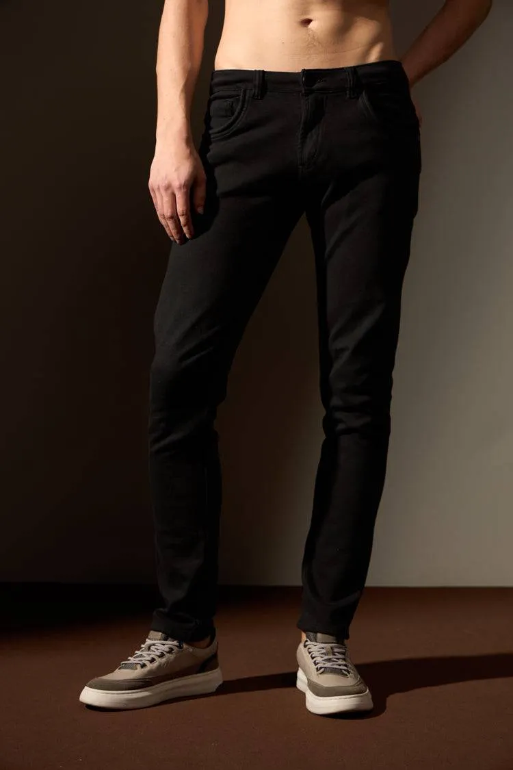 CALÇA PRO ALGODÃO MOLETOM JEANS - PRETO