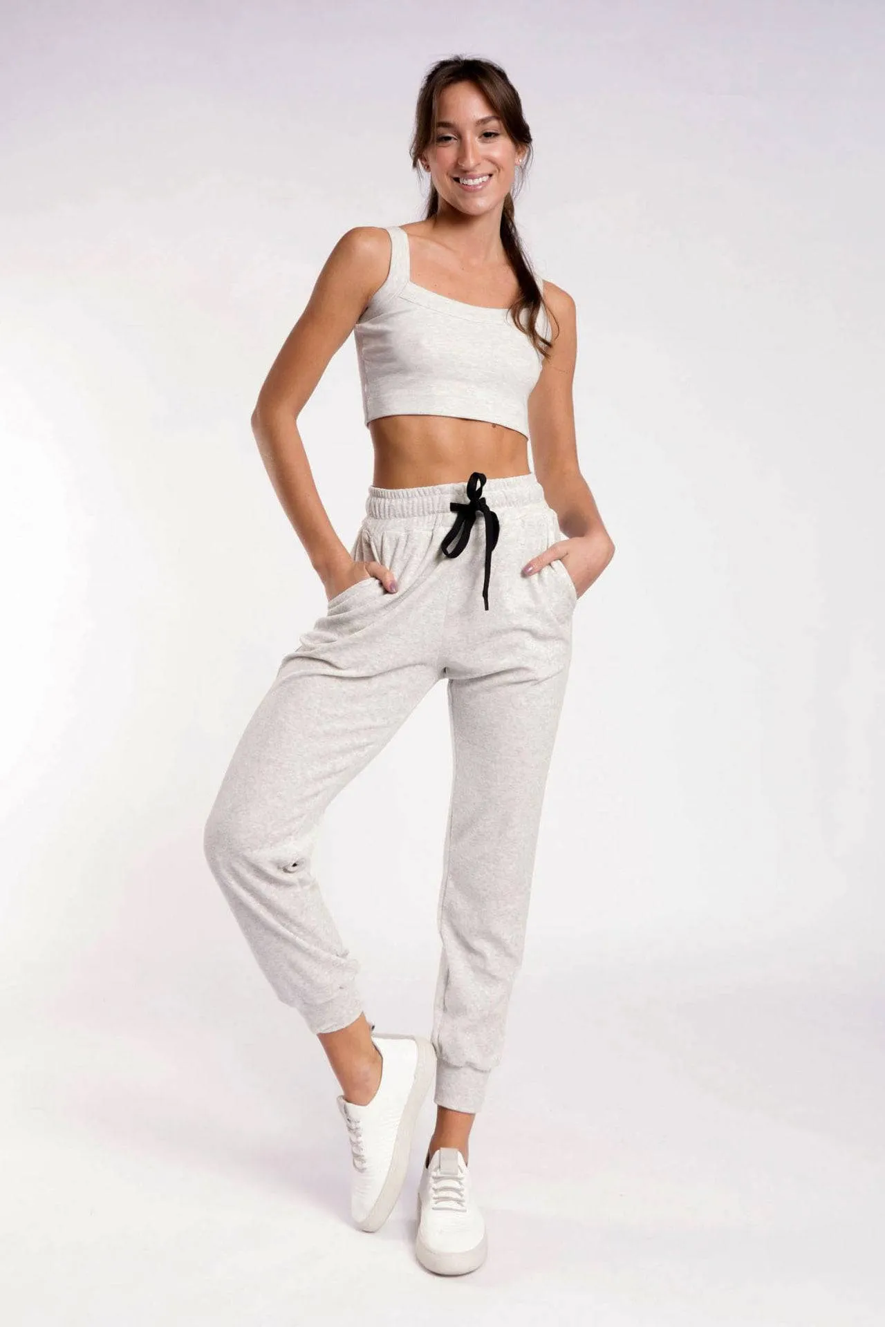 CALÇA PUNHO PLUSH - BRANCO