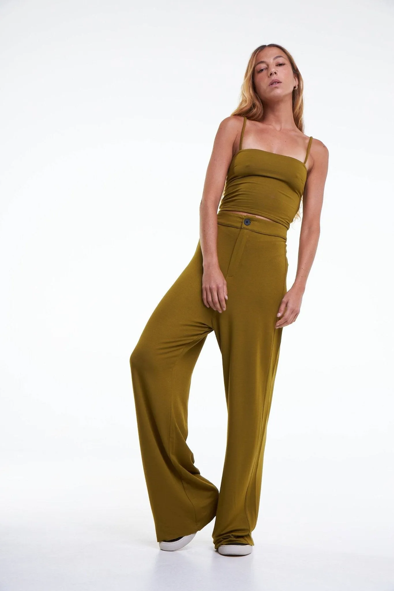 CALÇA SOHO LEVE - VERDE OLIVA