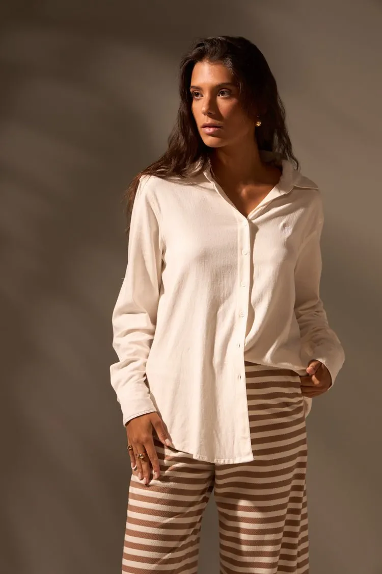 CAMISA LINHO FLOW - OFF WHITE