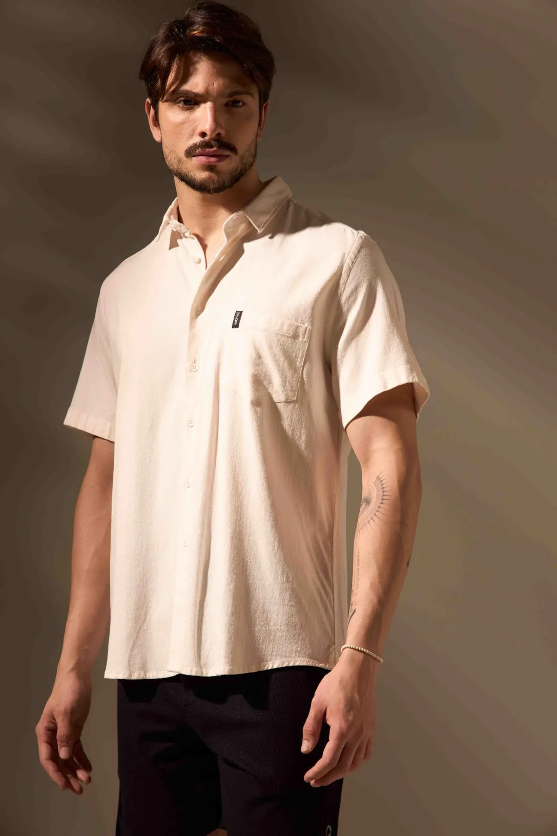 CAMISA LINHO FLOW - OFF WHITE