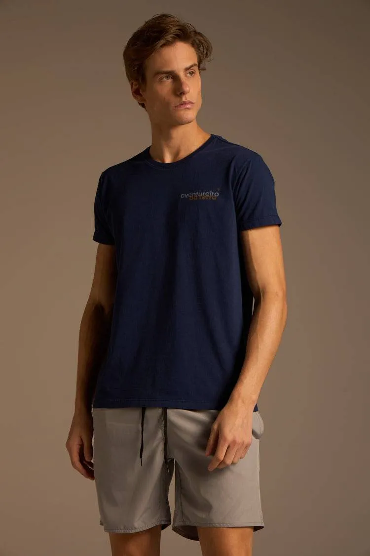 CAMISETA AVENTUREIROS DA TERRA STONE - MARINHO