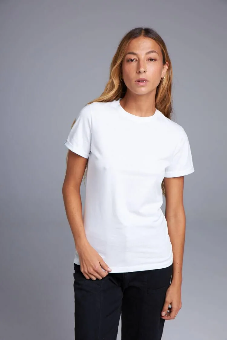 CAMISETA BÁSICA ALGODÃO EGÍPCIO - BRANCO