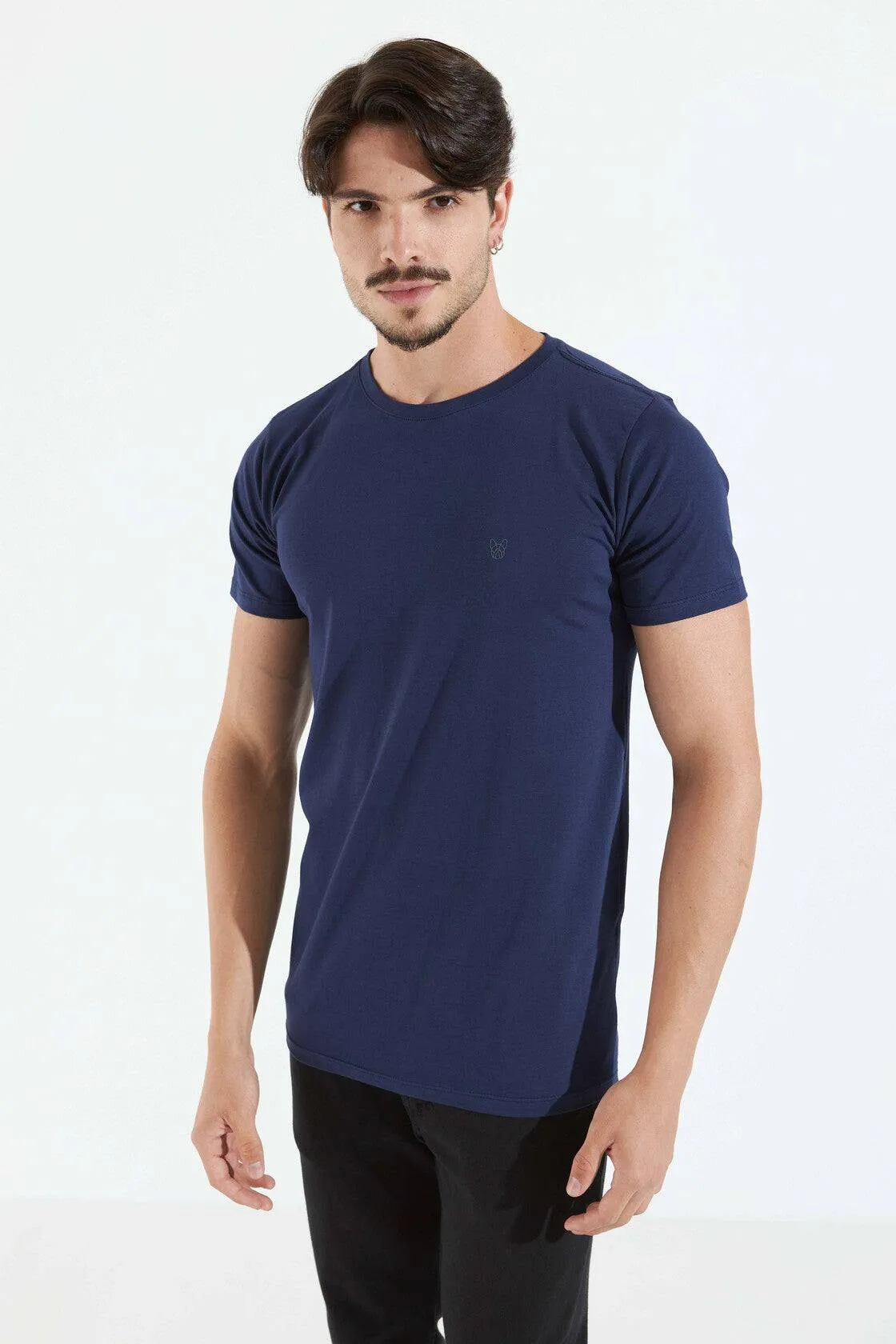 CAMISETA BÁSICA LONG - MARINHO