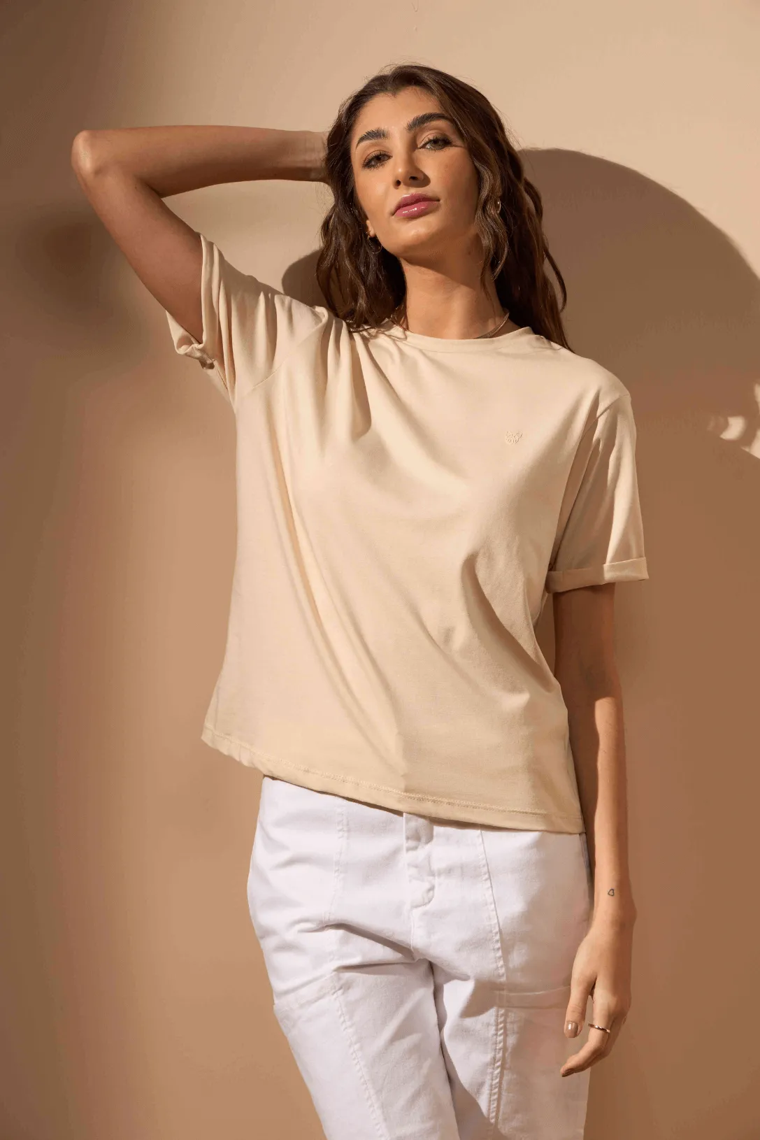 CAMISETA OVERSIZE - AREIA