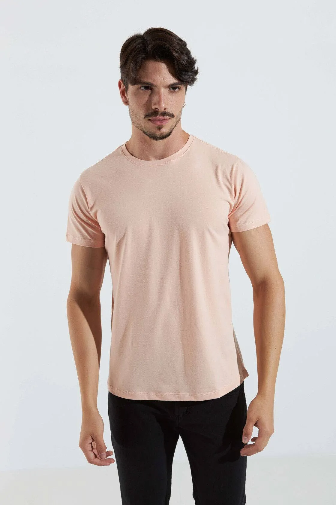 CAMISETA BÁSICA REGULAR NATURALE - PÊSSEGO