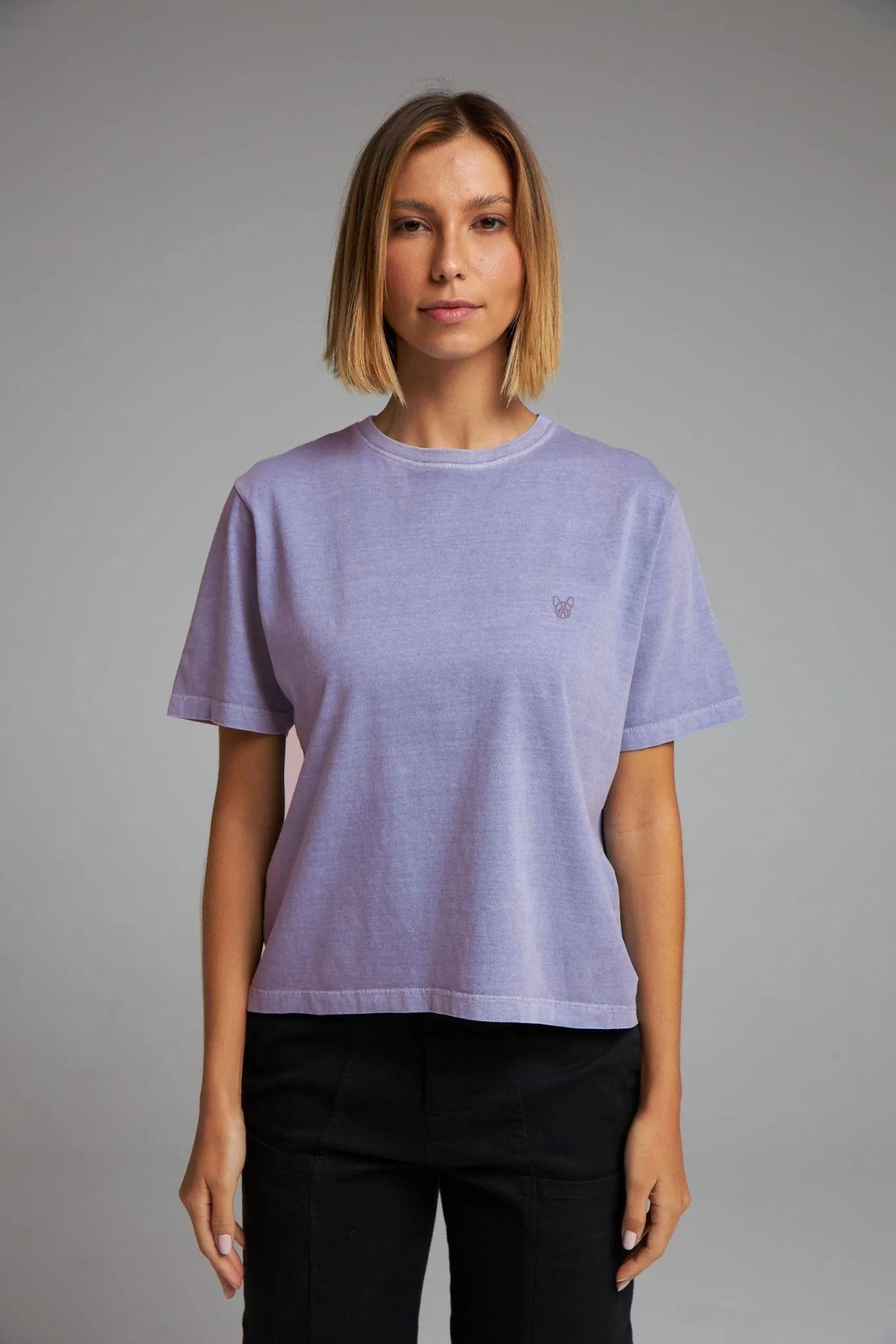 CAMISETA BÁSICA STONE - LILÁS