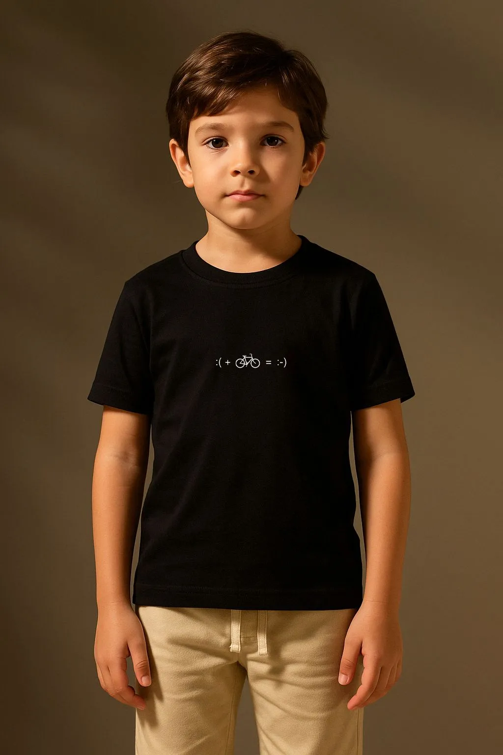 CAMISETA BIKE FLOW INFANTIL ALGODÃO EGÍPCIO - PRETO