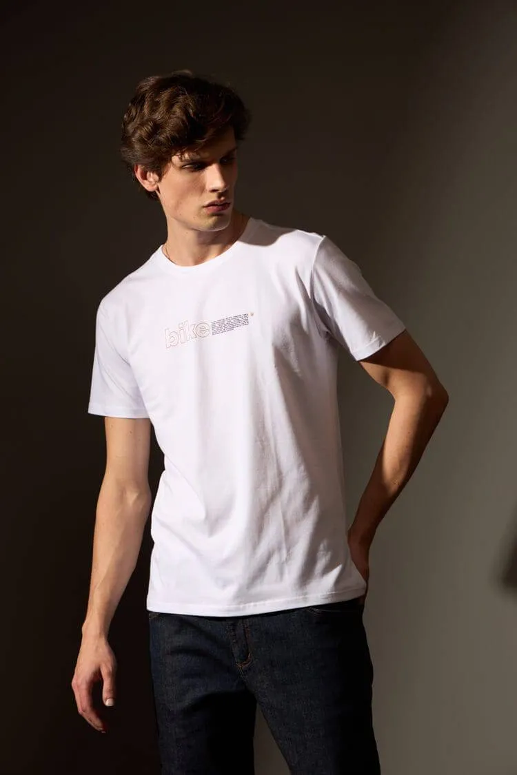 CAMISETA BIKE PEÇAS - BRANCO