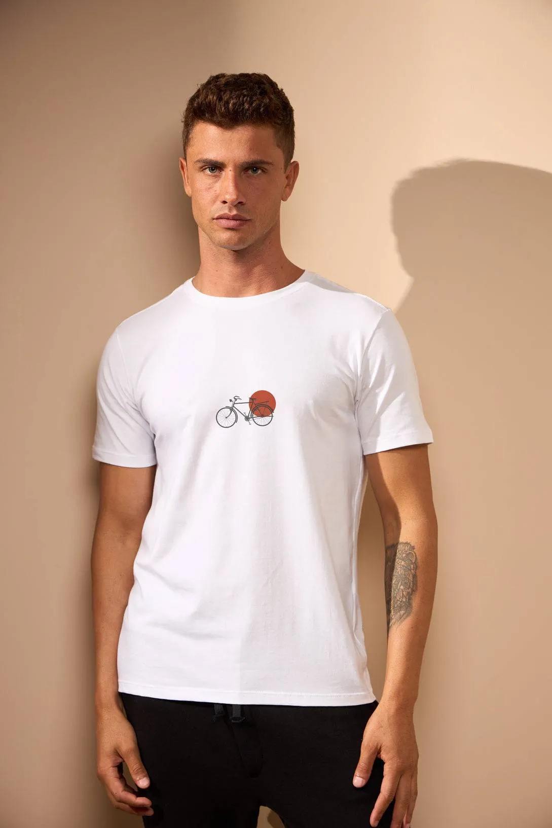 CAMISETA BIKE SOL - BRANCO