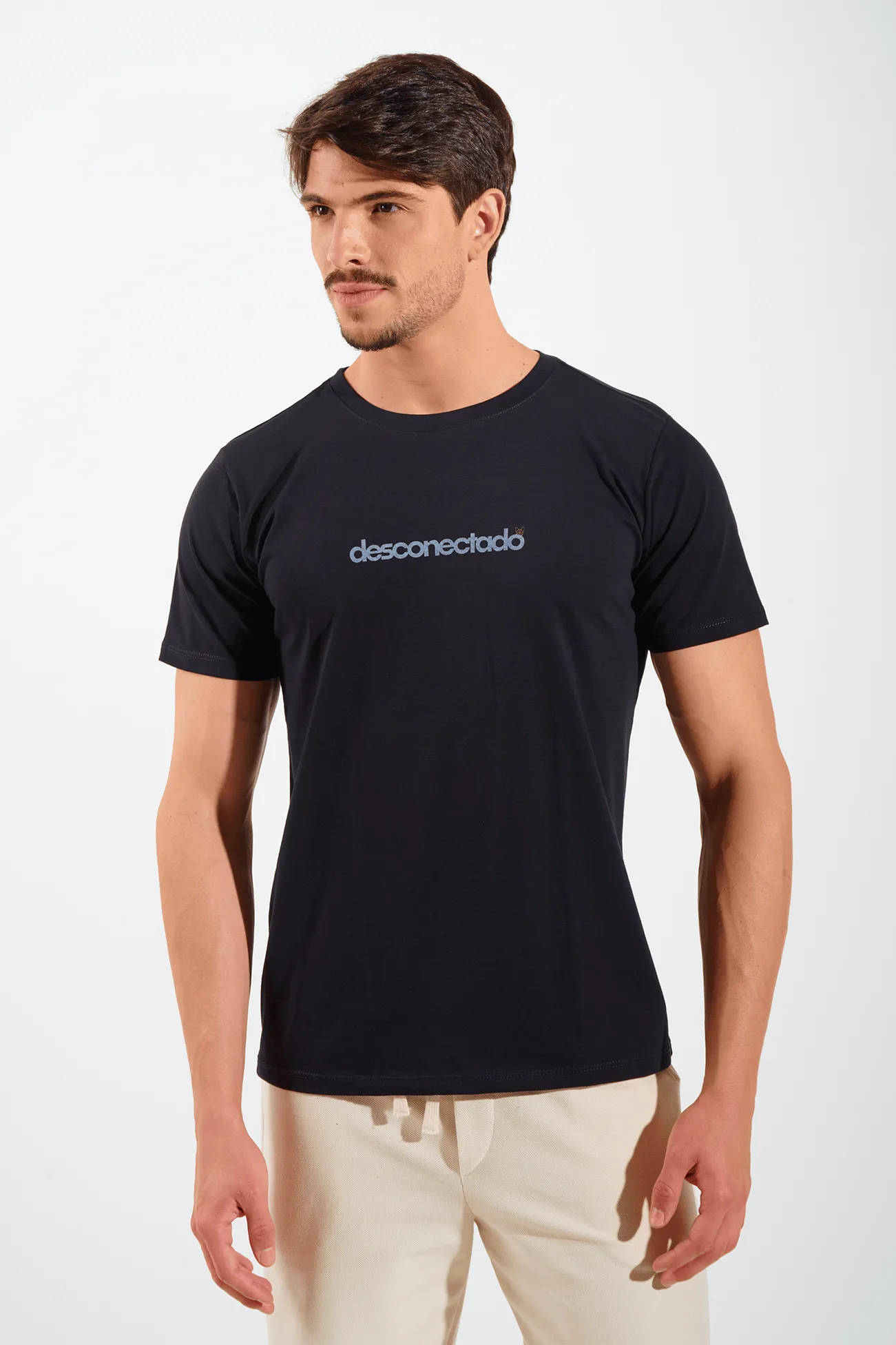 CAMISETA DESCONECTADO - PRETO