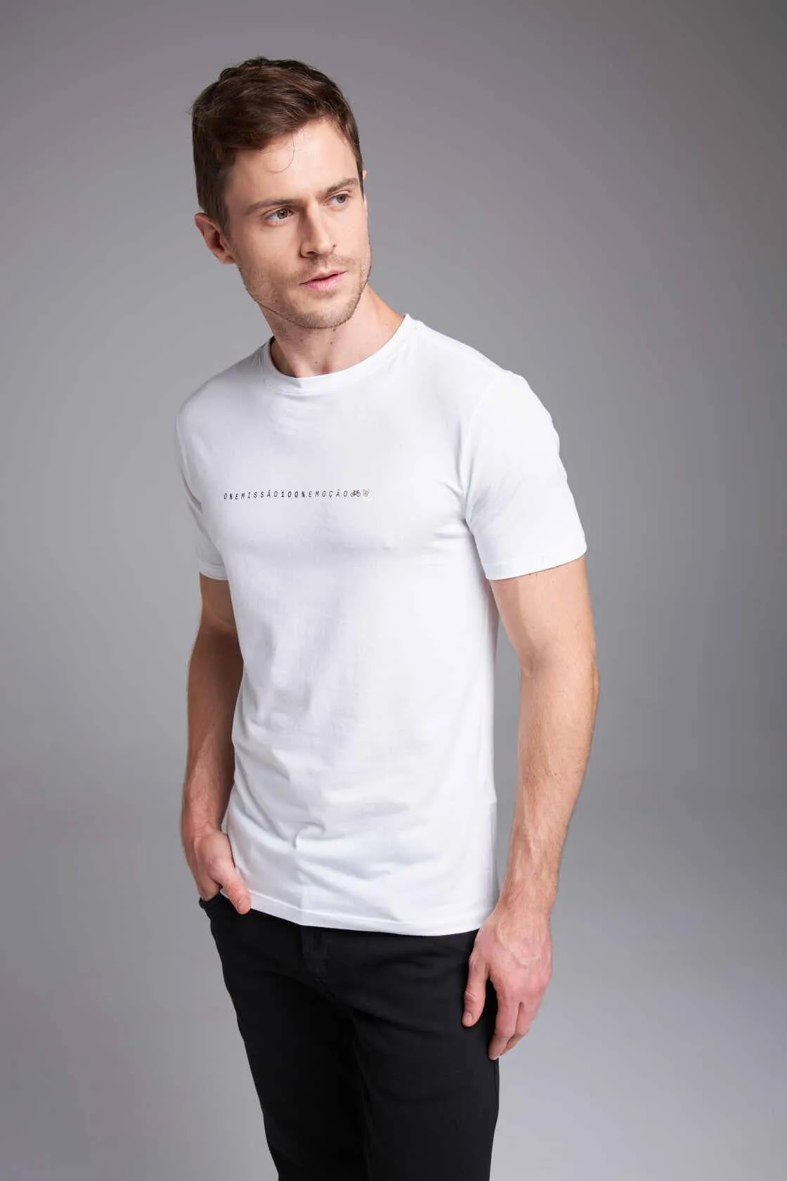 CAMISETA EMOÇÃO - BRANCO