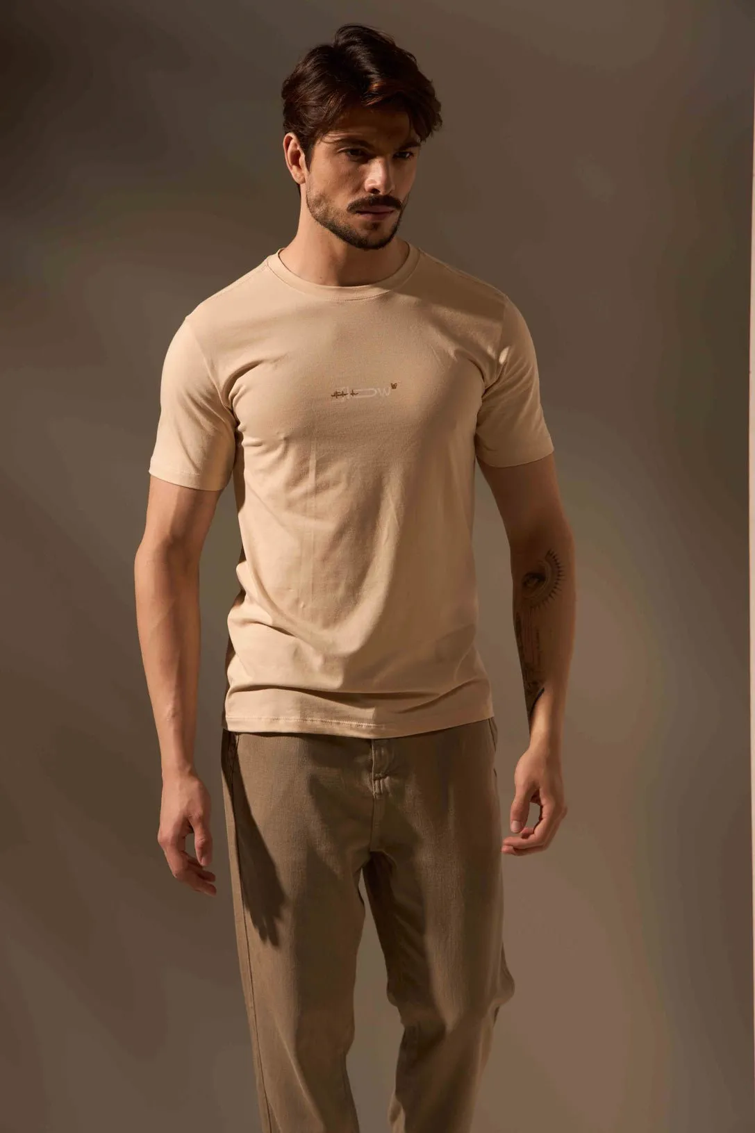 CAMISETA ESTADO FLOW - AREIA