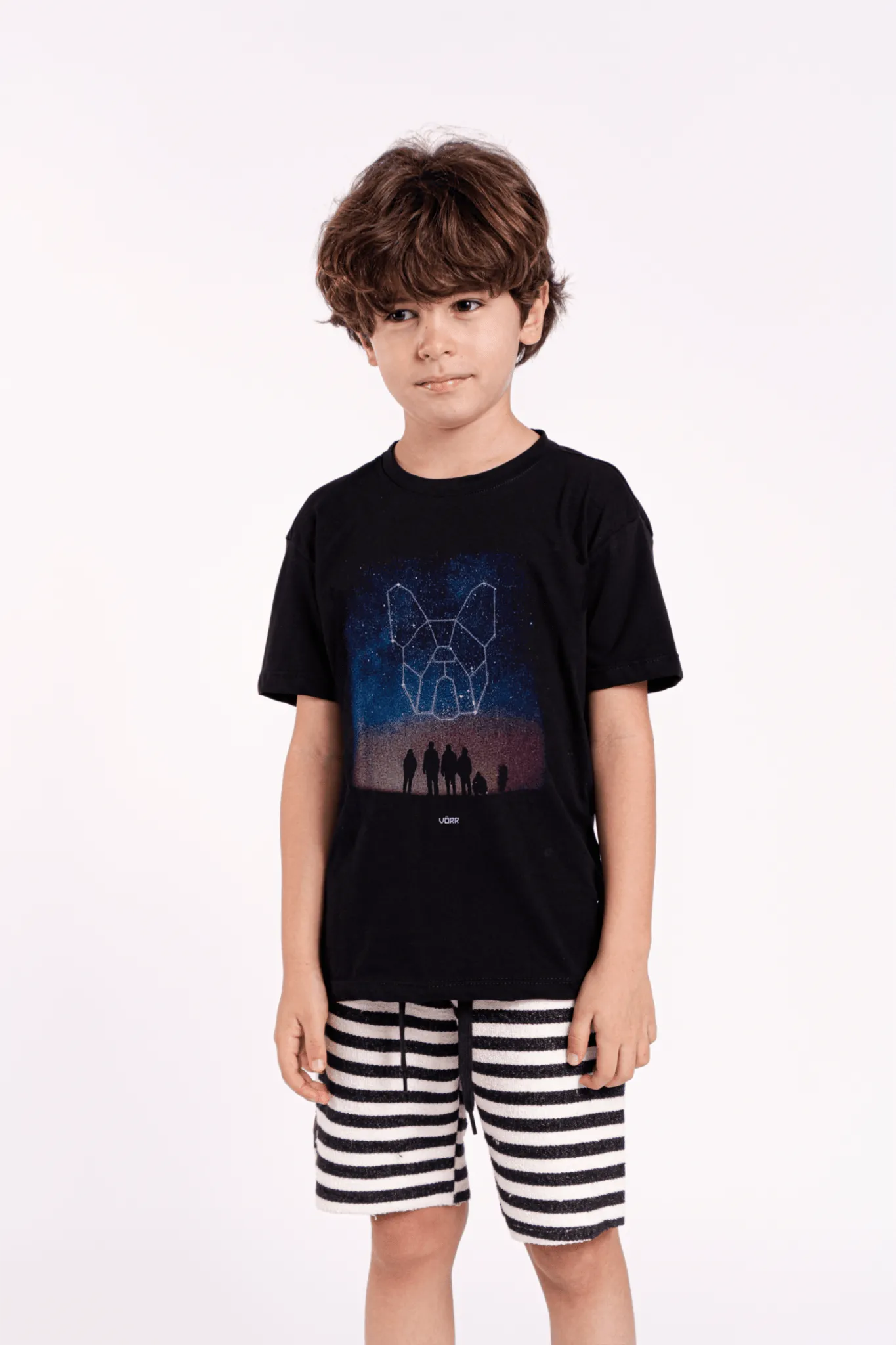 CAMISETA ESTRELAS INFANTIL - PRETO