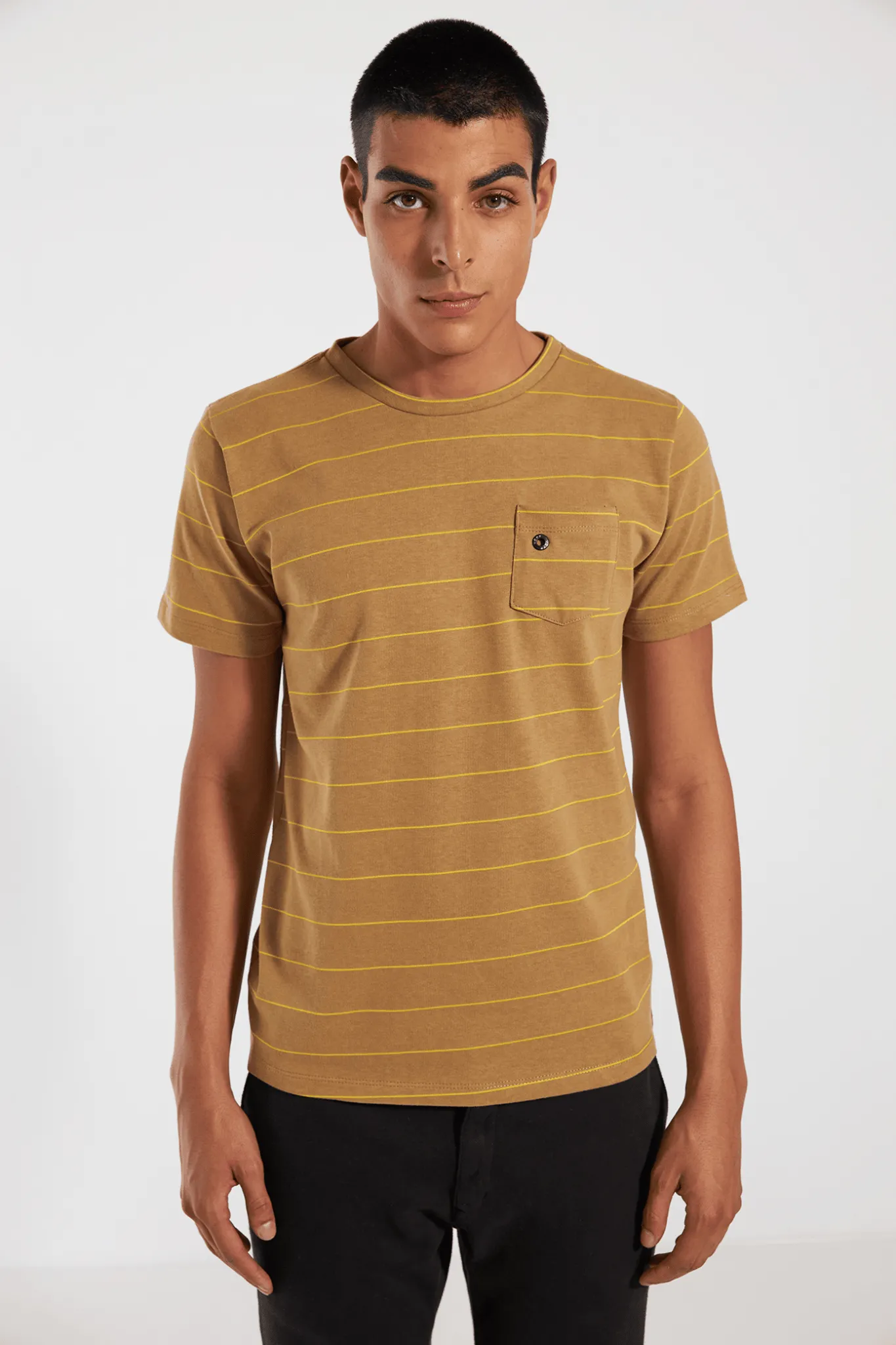 CAMISETA MARINER ALGODÃO EGÍPCIO - MOSTARDA