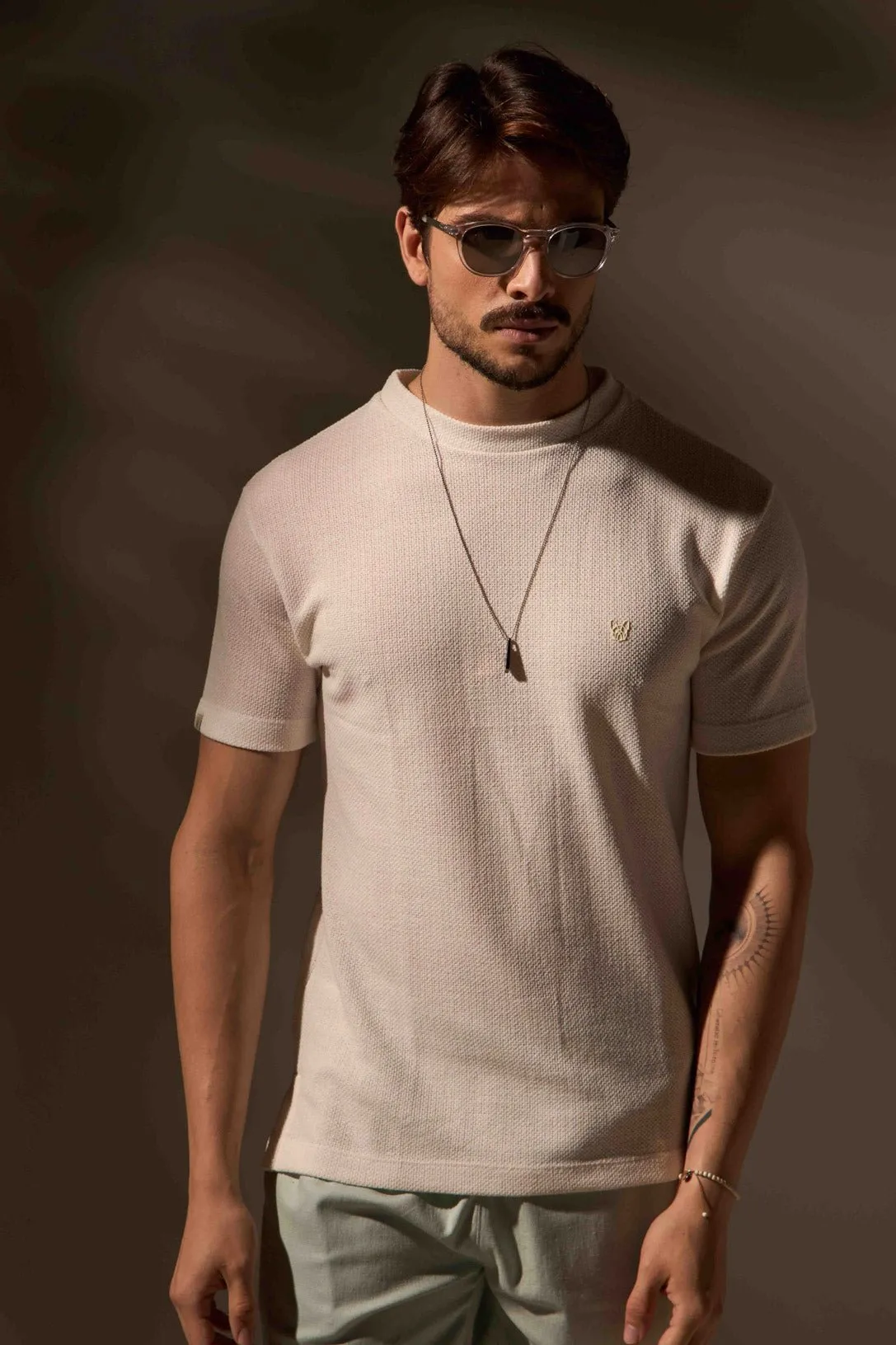 CAMISETA NATUREZA ALGODÃO EGÍPCIO - OFF WHITE