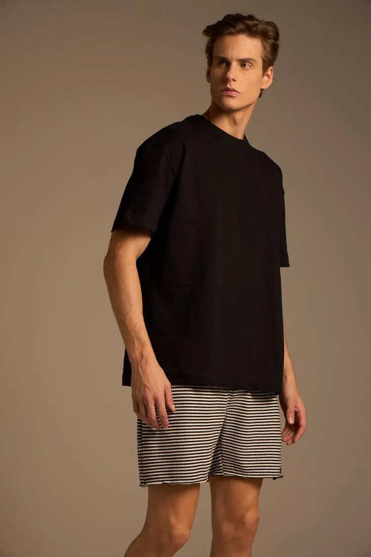 CAMISETA OVERSIZE CANOA - PRETO