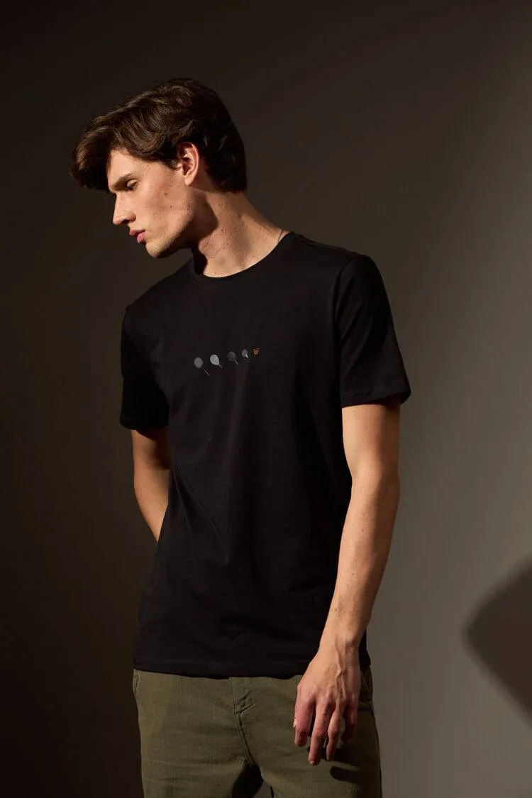CAMISETA RAQUETES - PRETO