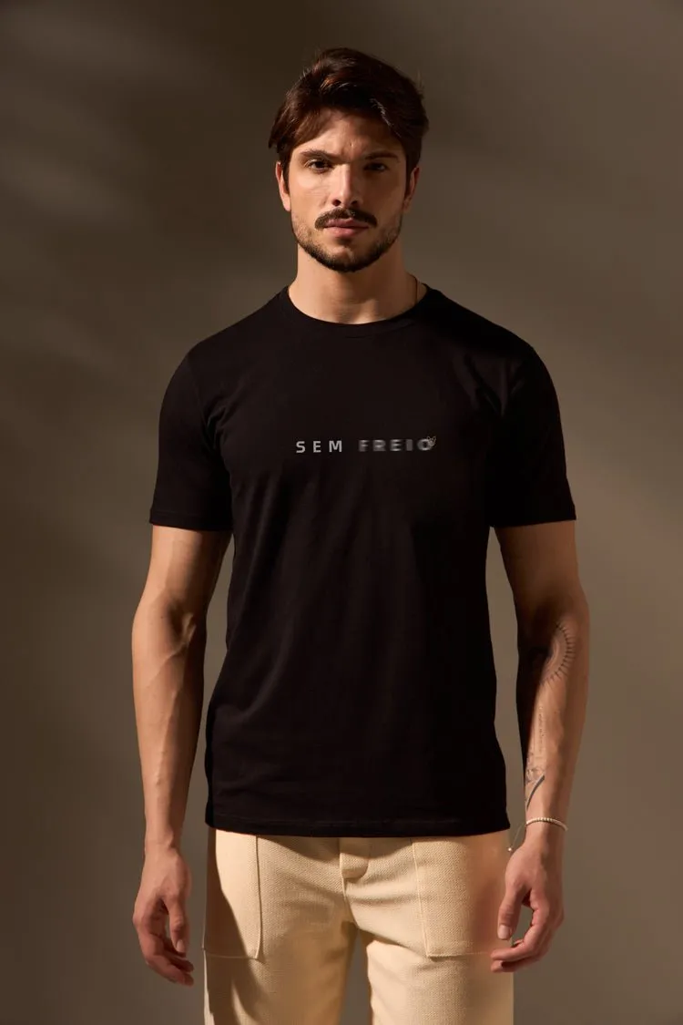 CAMISETA SEM FREIO VERÃO 2026 - PRETO