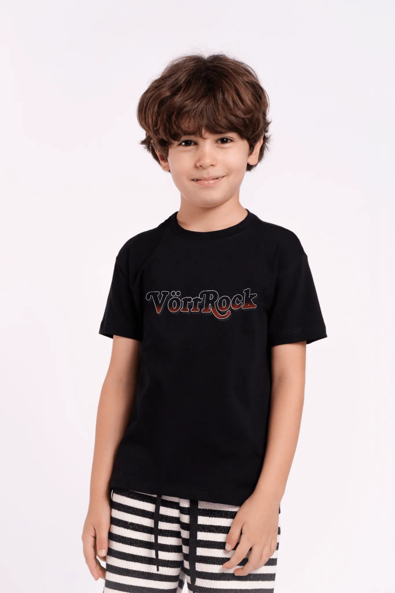 CAMISETA VÖRR ROCK INFANTIL 100% ALGODÃO - PRETO