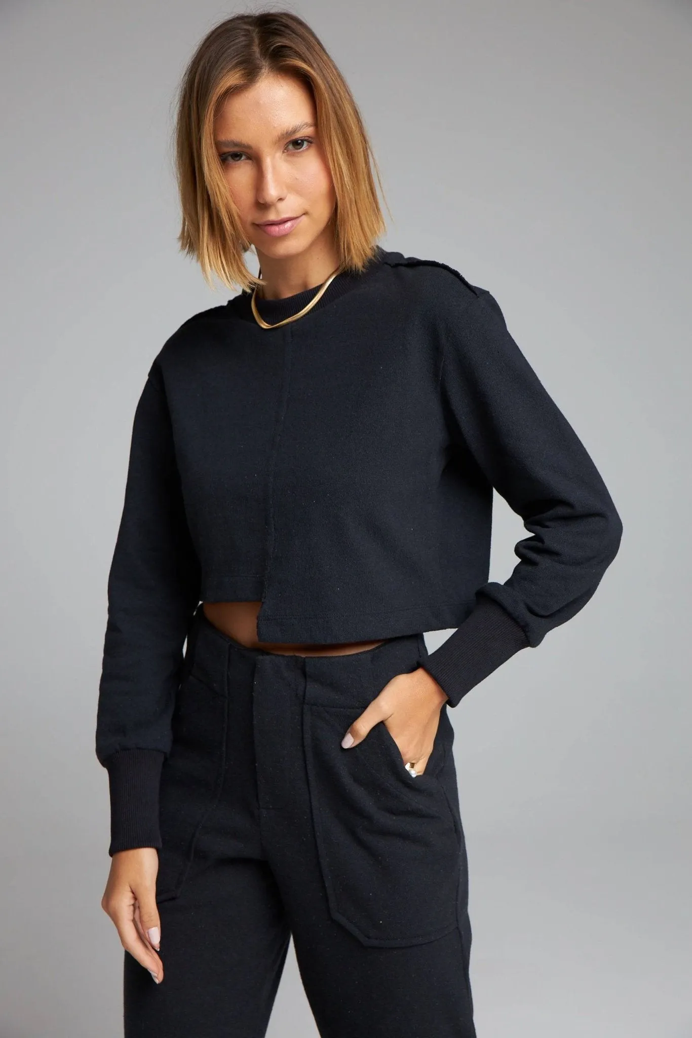 CROPPED ECOS - PRETO