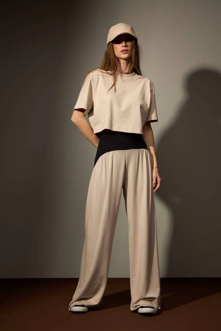 CROPPED SERRA ALGODÃO - CINZA