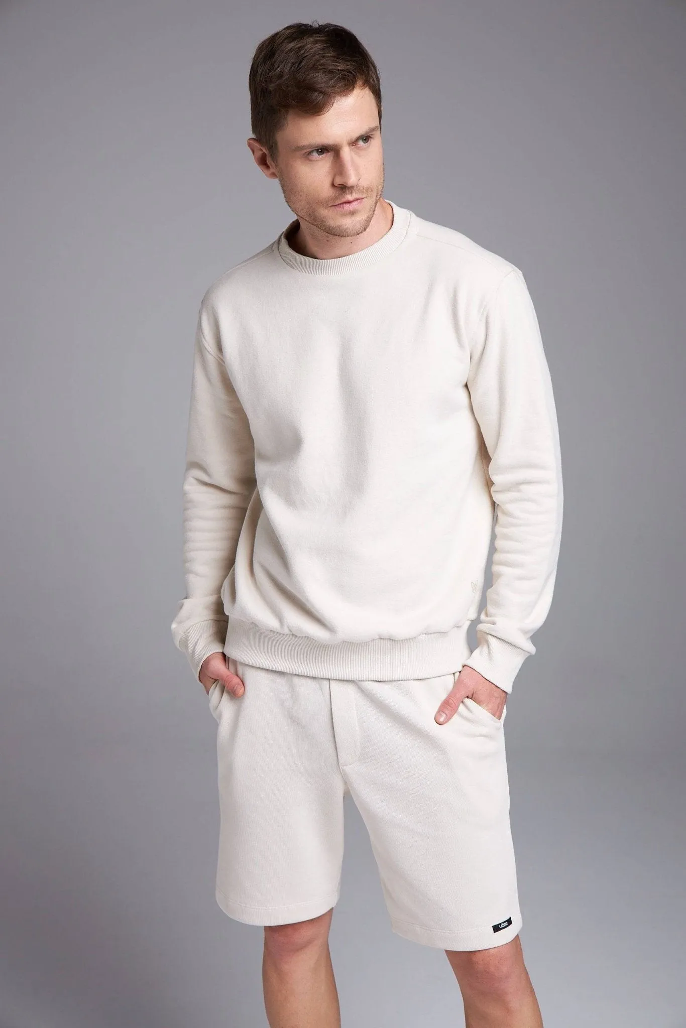 MOLETOM SINGULAR 100% ALGODÃO - OFF WHITE