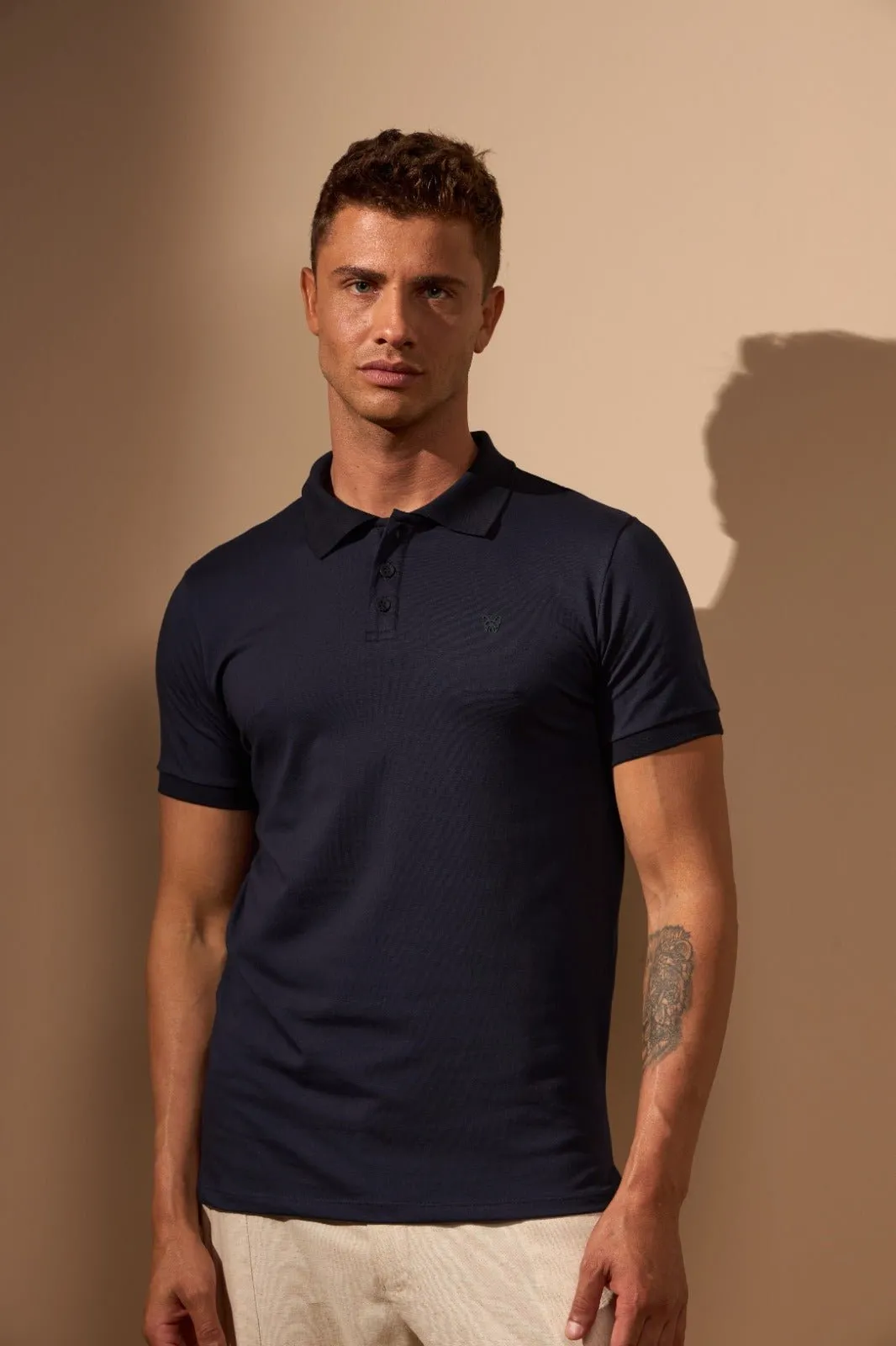 POLO EXPLORER ALGODÃO - AZUL ESCURO