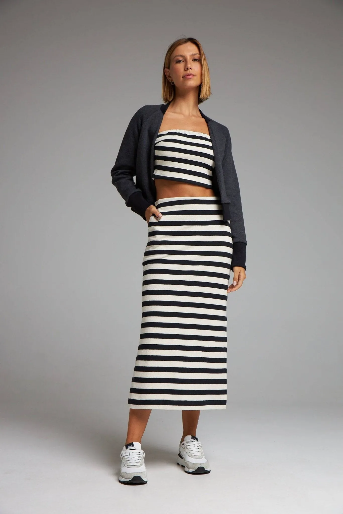 SAIA MIDI AURORA - AREIA E PRETO