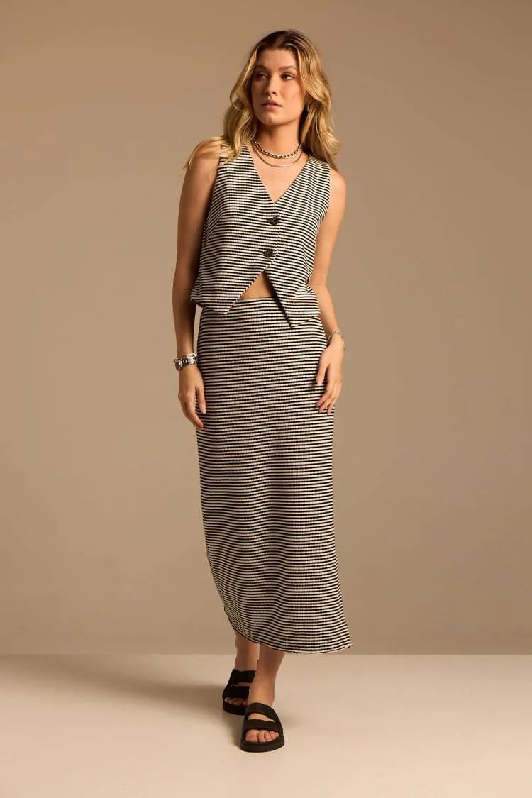 SAIA MIDI TRANQUILIDADE - BRANCO E PRETO