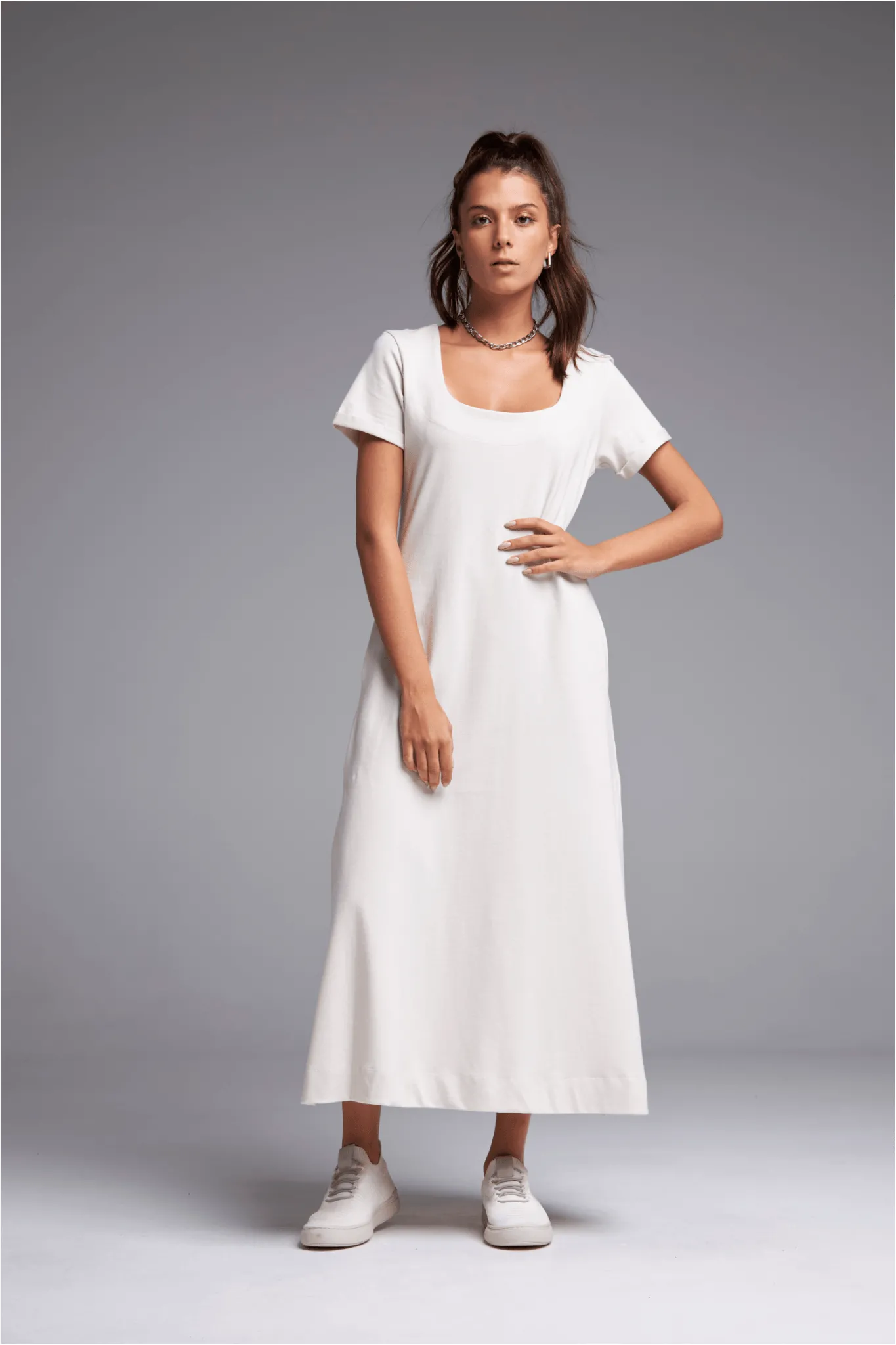 VESTIDO ALMA - AREIA