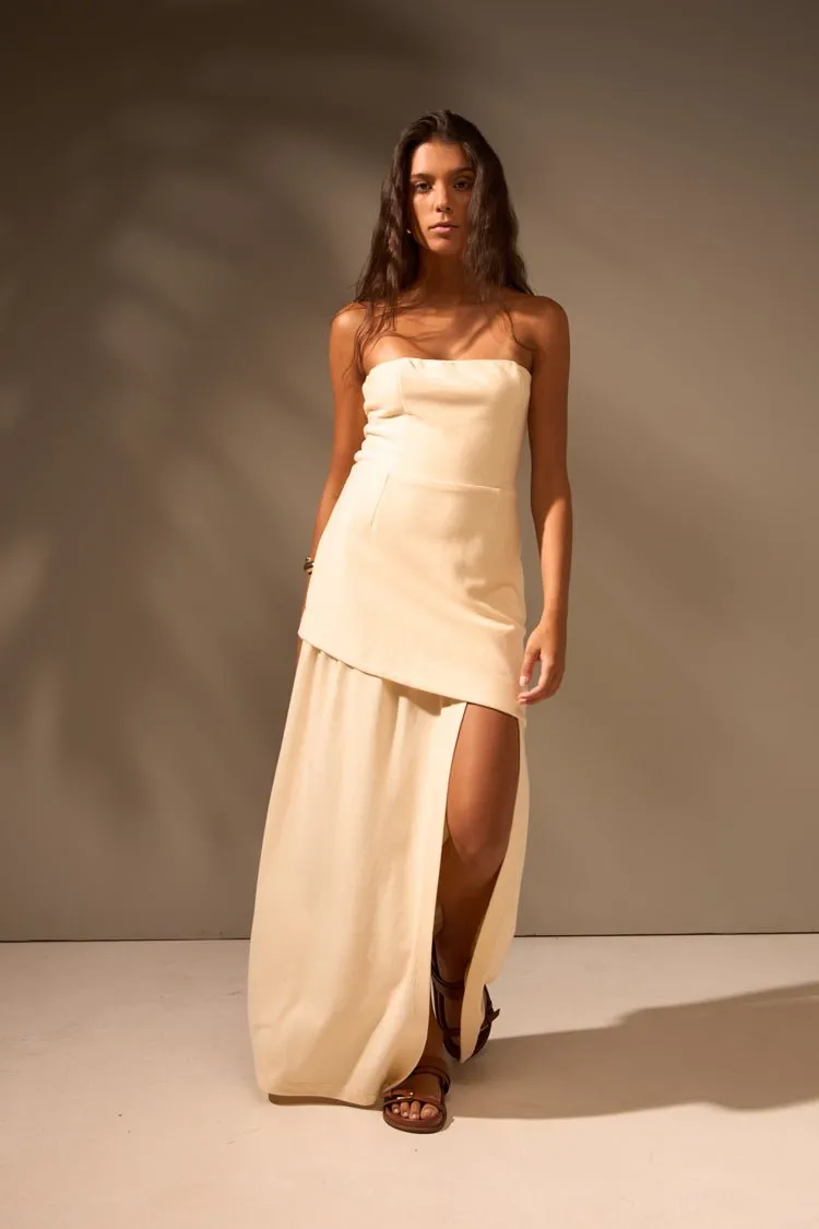 VESTIDO AURORA ALGODÃO - OFF WHITE