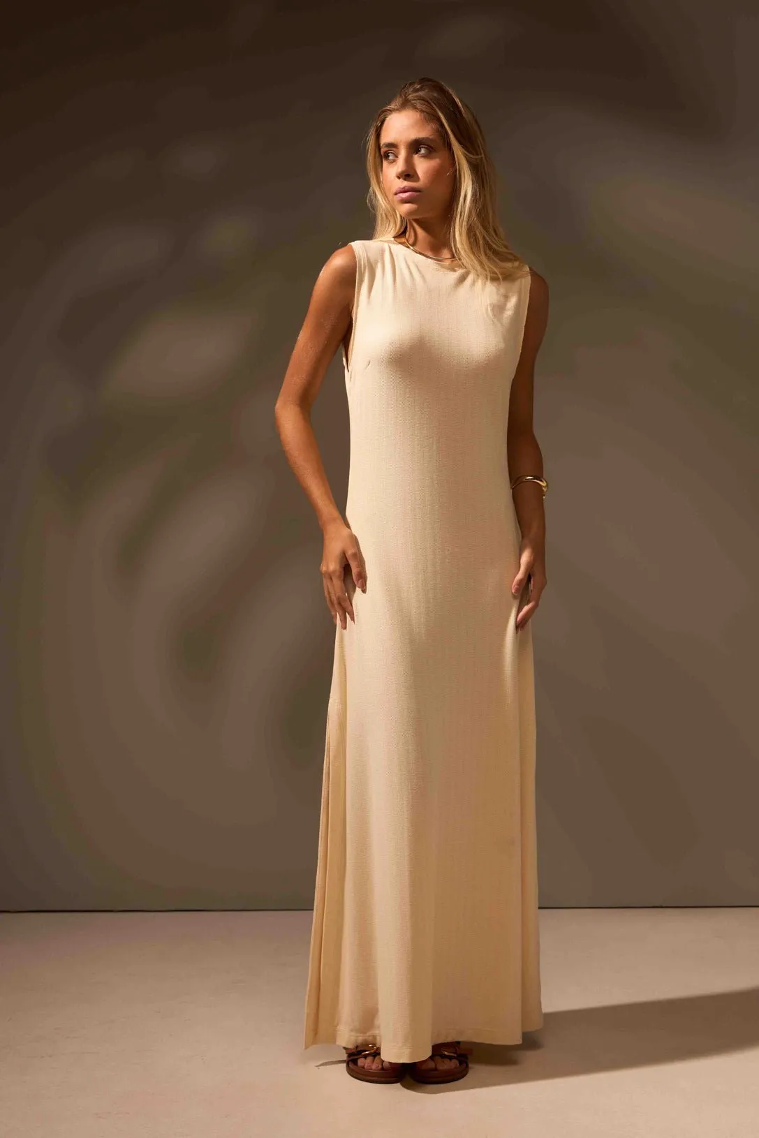 VESTIDO EQUILÍBRIO ALGODÃO - OFF WHITE