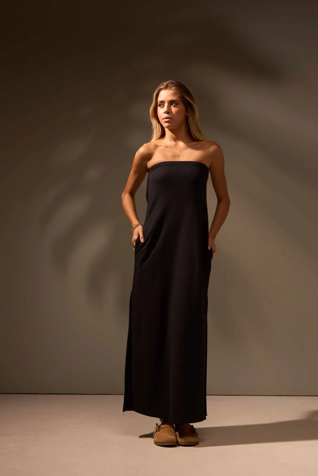 VESTIDO NATUREZA ALGODÃO - PRETO