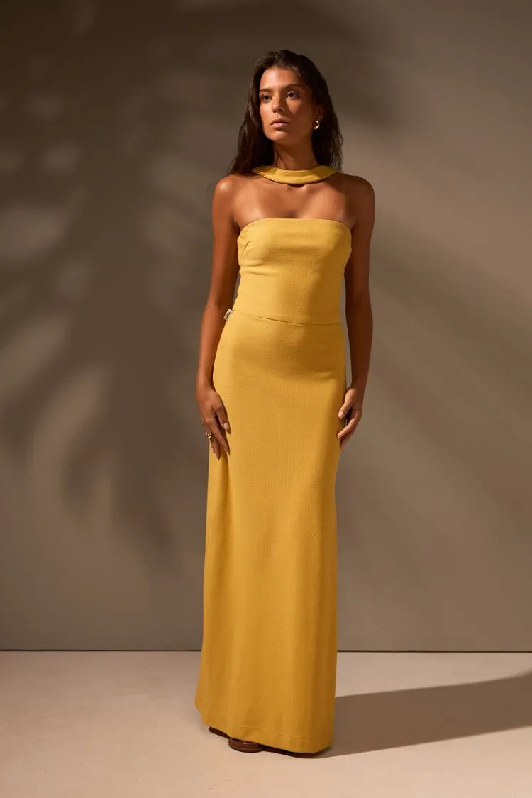 VESTIDO SINERGIA ALGODÃO - AMARELO